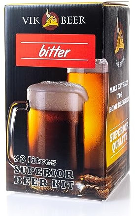 Beer & Wine Malto per Birra Artigianale, Birra Fatta in Casa, Malto Preparato per Birra, Kit Birra Artigianale (Bitter)