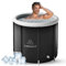 VIBRAVIT Aufblasbare Eisbadewanne & Cold Plunge – Tragbare Badewanne mit 5-lagiger Isolierung, einfach zu montieren, perfekt für Sportler – 230 l Fassungsvermögen, 73,7 x 76,2 cm