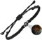OTXIXTO Personalisierte 925 Sterling Silber Foto Projektion Verstellbar Geflochtenes Seil Armband Bild Innen mit 100 Love Sprachen Charme Schmuck Erinnerung Geschenk für Frauen Mutter Freundin - A1
