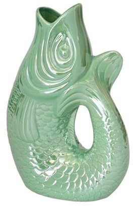 Pad Monsieur Carafon - Vase en forme de poisson - Pichet - Taille XS - 0,2 l - Dimensions : 9,5 x 13 x 6 cm - Couleurs arc-en-ciel (menthe arc-en-ciel)