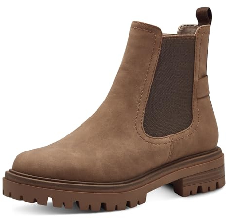 Tamaris Damen Chelsea Blockabsatz Vegan; CAMEL, EU 40