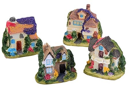Happyyami 1stk Miniatur-Mini-gartenhaus Terrariendekoration Terrarium-dekor Mini-gartenfiguren Handwerk DIY Zubehör Mini-dorfhäuser Miniatur-gartendekorationen Fee Ornamente