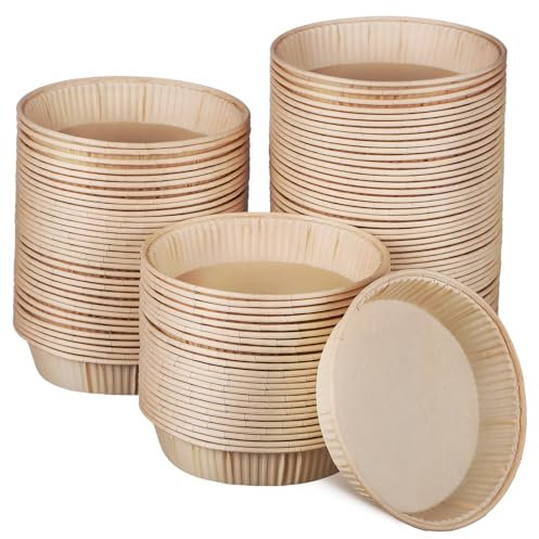 OUNONA 100 stampi per torte da forno in carta antiaderente, antiaderente, usa e getta, per alimenti