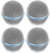 sourcing map 4pcs Mesh Microfono Grill Testa per SM58 Microfono cablato Testa a sfera Sostituire per FAI DA TE Mic Grill Head Parti Accessori Argento