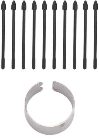10PCS EMR Digital Pen Tips, ABS Touch Screen Pen Nibs Replacement for Remarkable 2, Note 10, Note 20, Tab S6, S7, Boox, Lumi2 (with Boox Pen Plus, for Note Air2) (Black)
