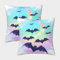 Fledermäuse Bunt Gedruckt Bequemes Kissen Fall Kissenbezug Für Schlafzimmer Home Dekoratives Kissen Geschenk Jahrestag 40x40cm,Packung Mit 2