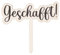 Logbuch-Verlag Geschafft Cake Topper Prüfung bestanden Schulabschluss Abitur Tortendeko Holzstecker 15 x 21 cm