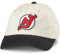 AMERICAN NEEDLE Uni National Hockey League NHL Team Logo Offiziell lizenzierte verstellbare Snapback Epic Baseballmütze, Elfenbein/Schwarz (New Jersey Devils), Einheitsgr��e