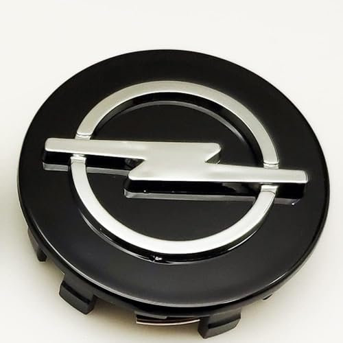 4 Stück Radnabenkappen für Opel Astra Zafira Corsa Mokka, Felgendeckel Felgenkappen Nabenkappen Nabendeckel Radnabenabdeckung Radnabendeckel Reifen Felgen,B-60MM