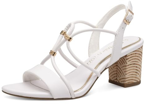 Marco Tozzi Damen Sandale weiches Feel Me Fußbett Vegan weiches Innenfutter Sportlich-elegant