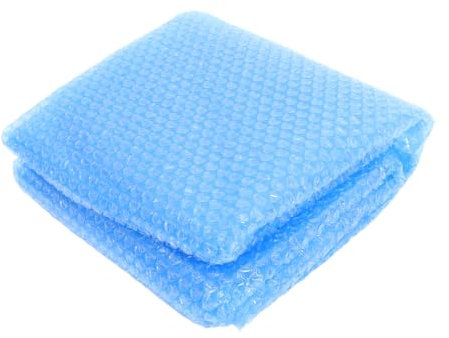 Rechteckige Poolabdeckung PE Blau mit Dichter Blasenschicht