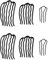 Ehuihuan 6 Pièces Hairpin, Peignes à Cheveux Décoratifs pour Femme, Épingle à Cheveux en Métal, Pince Chignon, Peignes Élégants pour Coiffures, Accessoire Parfait pour Stylisme