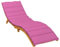 CLALER 200x60x4cm Auflage Gartenliege, Polster Sonnenliege Strandliege Liegenauflage, Eckbänder & Einstellband, Outdoor, Rosa
