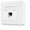 maintec Simplex SC-APC/SC-APC Keystone - Boîte de jonction à fibre optique - Montage en saillie - Convient pour FTTH - Blanc