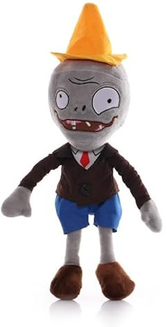 iFii Profession PVZ - Peluche zombi de 30 cm, lindo animal de peluche de plantas contra zombies, oficial, hombre de negocios, agricultor, ladrón, caballero, zombi, cosplay, regalo para fanáticos (cono