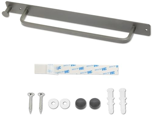 Porta Asciugamani Adesivo Bagno, Appendi Asciugamani in Acciaio Inox Senza Foratura, Ganci Robusti