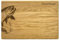 Frühstücksbrett Eiche Vesperbrett Holzbrett Camping Frühstück Geschenk Jausenbrett Brotzeitbrett 30 x 20 cm (Fisch Wunschname)