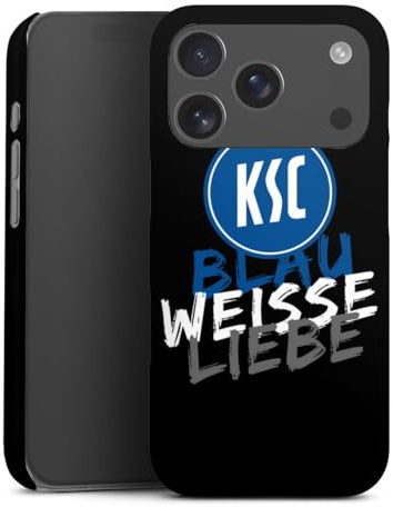 Premium Case kompatibel mit Apple iPhone 17 Pro Smartphone Handyhülle Schutzhülle matt KSC Karlsruher SC Offizielles Lizenzprodukt