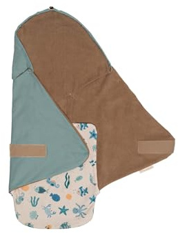 ULLENBOOM Einschlagdecke Babyschale Sommer – OEKO-TEX Materialien, Made in EU – Leichte Babydecke für Frühling & Sommer - Für Kindersitz, Kinderwagen & Buggy, 0-9 Monate (0,5 TOG)