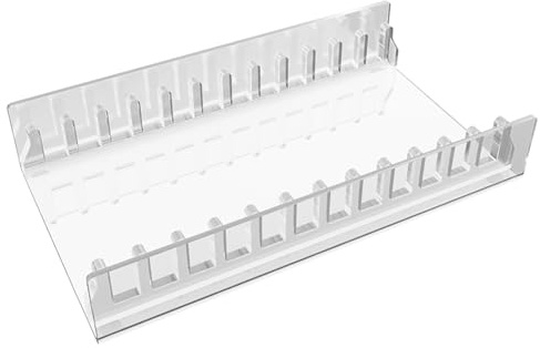 Acrylhalter mit 12 Steckplätzen für Konsolen Festplatten, Spielekoffer, Desktop Organizer, sichere Aufbewahrungslösung für Konsolen Festplatten, Koffer Organizer