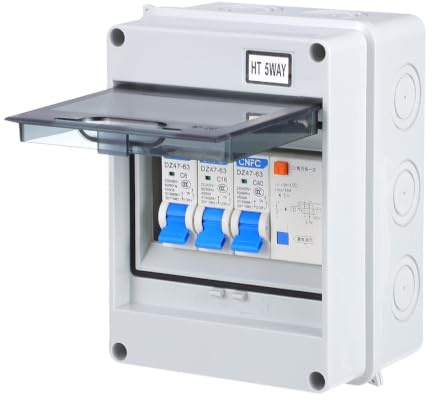 Disjoncteur Différentiel Ip54 400v 30ma 5 Voies, Coupe-circuit | Nylon, 6 à 63a, 50/60hz, Déclenchement Rapide 0,1 S, Capacité 3000a, Garages et Dépendances