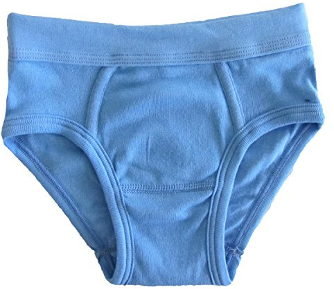 HERMKO 2840 Jungen Slip mit Weichbund aus Reiner Bio-Baumwolle, Farbe:hellblau, Größe:98