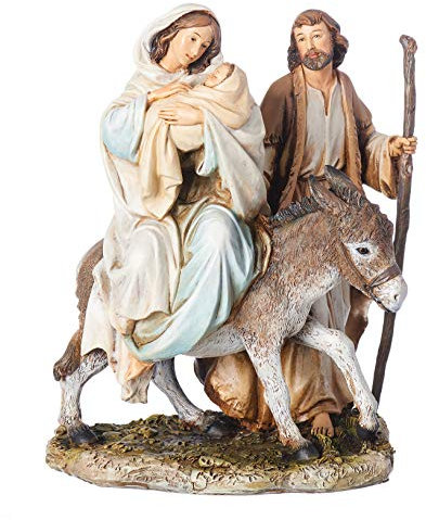 Joseph's Studio by Roman – 21 cm H Flug nach Ägypten, religiöse Heimdekoration, frommes Geschenk