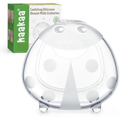 haakaa Ladybug Breast Milk Collector Breast Shells Milk Saver Nursing Cups for Large Milk Supply, Replace Disposable Breast Pads, Reusable & Wearable (150ml, 1 PC)