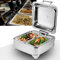 DBMGB 6L Chafing Dish Elettrico, Scaldavivande Elettrico Acciaio Inox, Contenitore Termico per Alimenti Caldi per Buffet, Banchetti, Feste in Casa, Temperatura Regolabile (30-80 °)