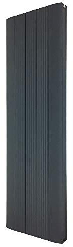 Supreme Aluminium Designer Radiators Central Heating Heater Vertical Anthracite Double Panel - 470 x 1800mm
