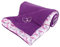 Kaarsgaren Kinderwagendecke für Winter, Größe 70 x 100 cm, doppelseitig Kuscheldecke, Babydecke, Erstlingsdecke, Krippe Decke (Lila/Schmetterling)