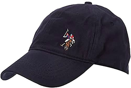 Concept One Damen US Polo Assn. Baseballmütze für Erwachsene, Baumwolle, verstellbar, mit gebogener Krempe und gesticktem Pferde-Logo Baseballkappe, Navy, Einheitsgröße