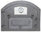 BBQrolling Pizzaofentür Premium 610x480 Backofentür aus Gusseisen Steinofentür Offentür Brotofentür +Thermometer +Glass/Links/