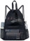 Moyad Turnbeutel Rucksack Damen Sportbeutel Junge Beutelrucksack Herren Sporttasche Kinder Sportrucksack Wasserabweisend Gym Bag Beuteltasche klein Stoffbeutel mit Kordelzug Schwarz