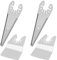 4 lame oscillanti multiuso e spatola curva compatibili con Bosch, compatibile con raschietto Chicago in acciaio inox a tre lati