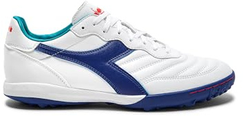Diadora Brasil ELITE Turf Soccer Shoe - Water-Resistant Suprellsoft, Non-Slip PU Heel Lining, Flex Points on Insole, Fine Craftsmanship
