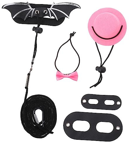 Sosoport 1satz Einstellbares Eidechsen-Geschirr Mit Leine Und Hut Für Bartagamen Und Reptilien Für Ausflüge Im Freien Verleiht Ihrem Haustier Einen Stilvollen Look