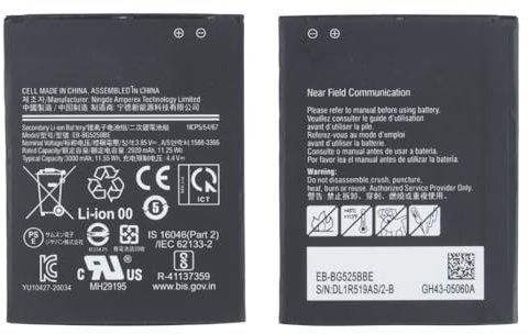 Batteria Compatibile per Samsung Galaxy Xcover 5 Sm-G525f G525 X-Cover Eb-Bg525bbe Con Capacità Originale 3000mah