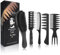 DUAIU 5 Stück Kamm Männer Styling Set,Haarbürste Herren,Wildschweinborsten Bürste,Soft Wildschwein Haarbürste,Bartkamm Männer,Belüftete Haarbürste,Kamm Grob,Texturkamm zum Föhnen,Entwirren,Frisieren