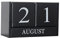 Lurrose Tischkalender rustikale Wohnkultur Blockkalender für den Schreibtisch Schreibtischaufsatz bürodeko büro dekoration weihnachtsdeko Kalender aus Holz manueller Kalender Bambus Black