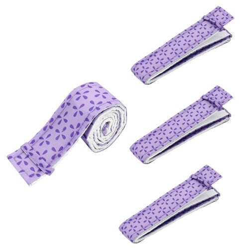 Jimkply - Juego de 3 cintas de aislamiento para tartas, 88 x 4 cm, cintas de aislamiento antideformación, bandas de control de temperatura, longitud ajustable, color morado
