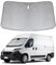 Sonnenschutz Auto Frontscheibe Ersatz für FIAT Ducato 2006-2025, Auto Windschutzscheibe Sonnenschutz Innen, Faltbar Sonnenschirm Auto UV Schutz Reflektierender Staub Schutz Sonnenschutzfolie