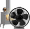 Ventilatore per stufa in legno: non elettrico, ventilatore per | Disegni di calore bimetallico Ventilatore da forno, termoventilatore a caldo con copertura protettiva per stufa made