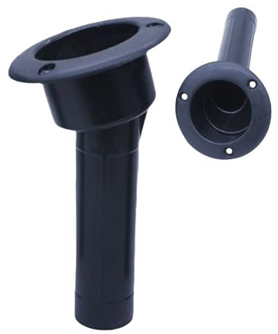 Xvilmaun Boat Fishing Rod Holder,Kayak Rod Mount - Built-In Cup Holder Adjustable Tool Lightweight Portable for Garage Surf Kayak Beach River Bank Ice Fishing Dock