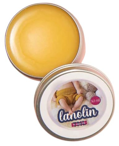 The Nappy Lady Lanolin, 50g, Wool Waterproofing Balm, Water Resistant