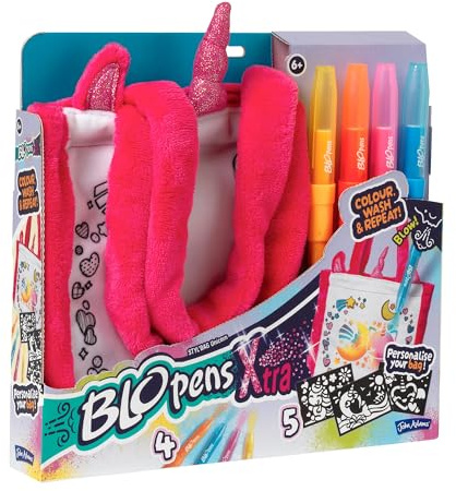 John Adams BLOPENS Xtra Styl' Tasche: Färben und personalisieren Sie Ihre eigene Einhorn-Tasche, dann waschen und wiederholen! | Kunst & Handwerk | Malstifte | ab 6 Jahren