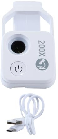 Gutol 200x Mobile Phone Microscope with CircularPolarizer for Handheld Microscope, Dermatoscope, Skin Diagnostic, Hair Analyzer