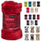 Sansar Decorative & Warm Soft Mink Faux Fur Throw Blanket for Bed Sofa (Burgundy/Wine Red, Double (150cmx200cm))
