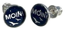 Moin Moin 925 Sterling Silber 8mm Ohrringe Ohrstecker