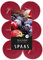 Spaas Scented Tealights, Hours 12 Maxi Teelichter, ± 10 Stunden-Berry Cocktail, Paraffinwachs, Weinrot, D 58 mm x H 24 mm